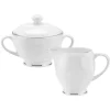 ROYAL WORCESTER Serendipity Platinum Sugar & Creamer set - White