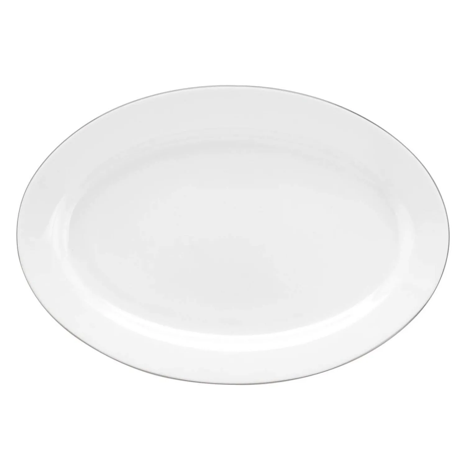ROYAL WORCESTER Serendipity Platinum Oval Platter - White