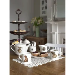 Wrendale Royal Worcester 2 Cup Teapot - Hedgehog & Mice