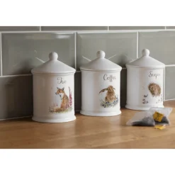 Wrendale Royal Worcester Coffee Canister - Hare