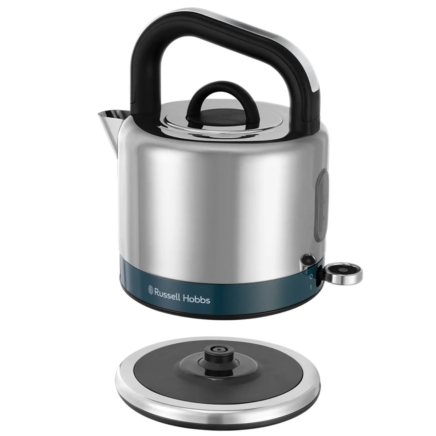Russell Hobbs Distinctions 1.5 Litre Stainless Steel Kettle - Ocean Blue