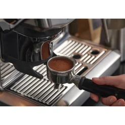 Sage Appliances SES876BSS Barista Express Impress Bean-to-Cup Espresso Coffee Machine - Silver