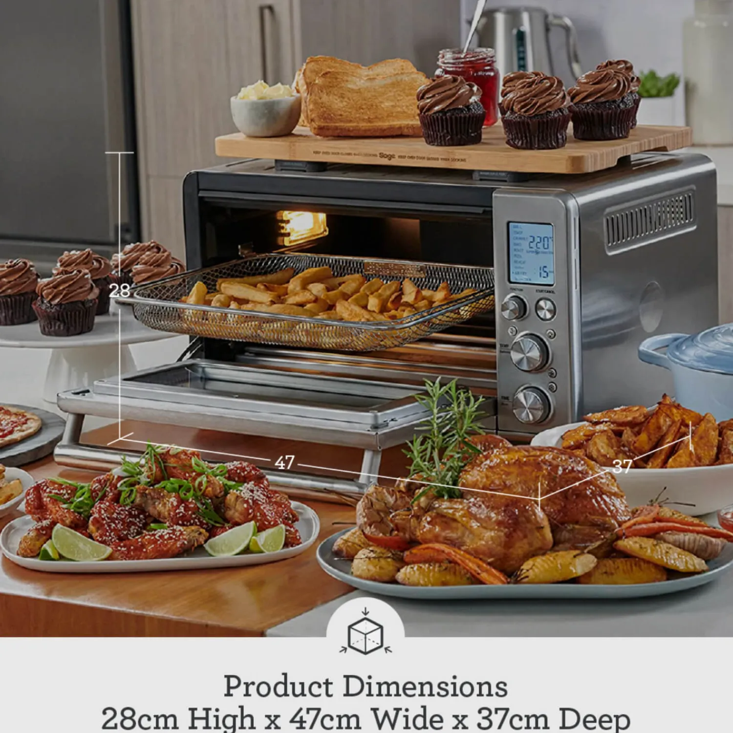 Sage Appliances the Smart Oven Air Fryer - Brushed Stainless Steel