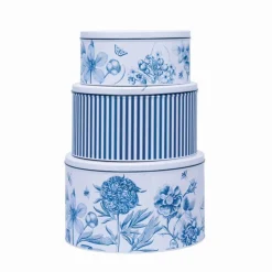 Sanderson Set of 3 Round Cake Tins - Etchings & Roses