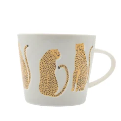 SCION Living Lionel Leopard 350ml Porcelain Mug - Grey