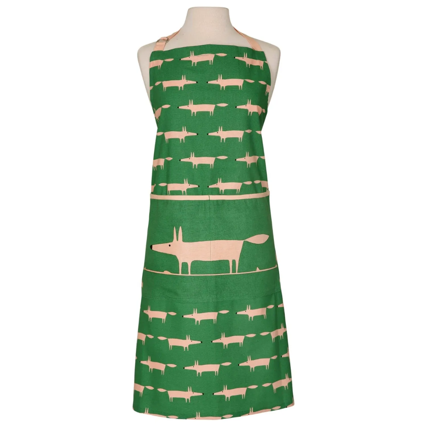 SCION Living Mr Fox 100% Cotton Adult Apron - Mint Leaf