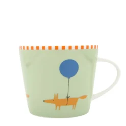 SCION Living Mr Fox Balloon 350ml Porcelain Mug - Green