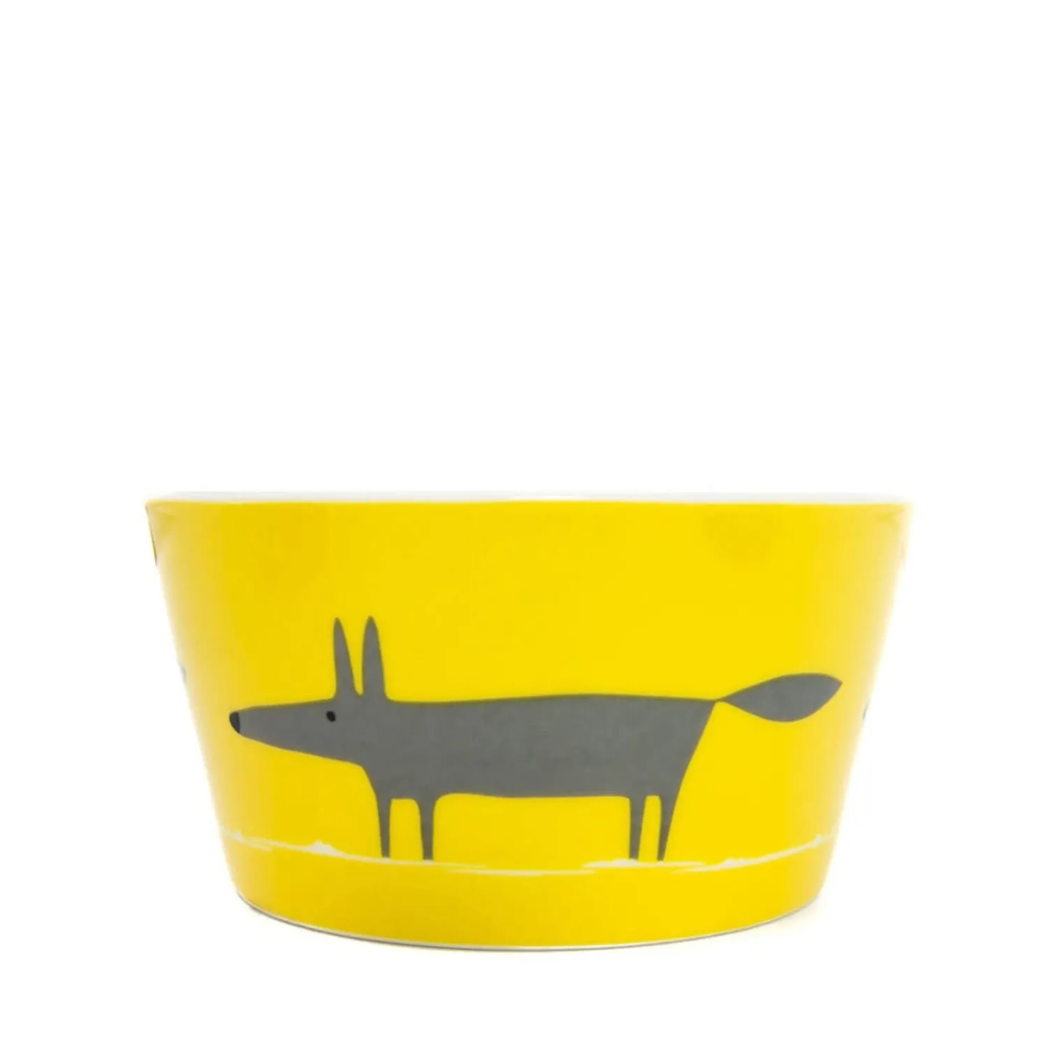 SCION Living Mr Fox Bowl - Yellow & Charcoal