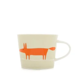 SCION Living Mr Fox Mini 250ml Porcelain Mug - Neutral & Orange