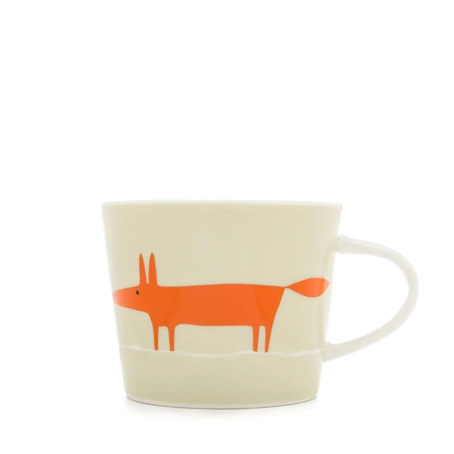 SCION Living Mr Fox Mini 250ml Porcelain Mug - Neutral & Orange