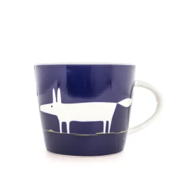 SCION Living Mr Fox 350ml Porcelain Mug - Indigo