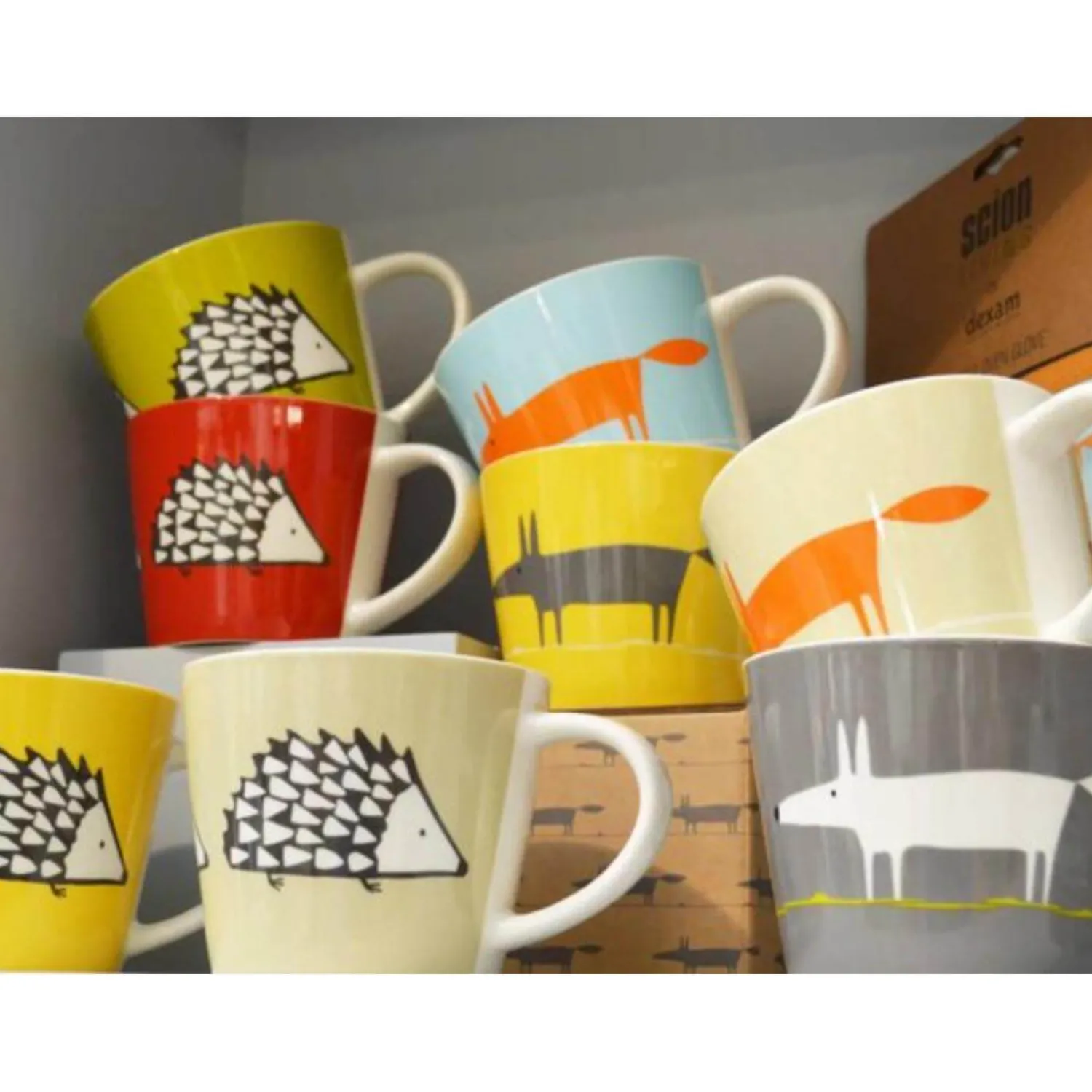 SCION Living Mr Fox 350ml Porcelain Mug - Teal