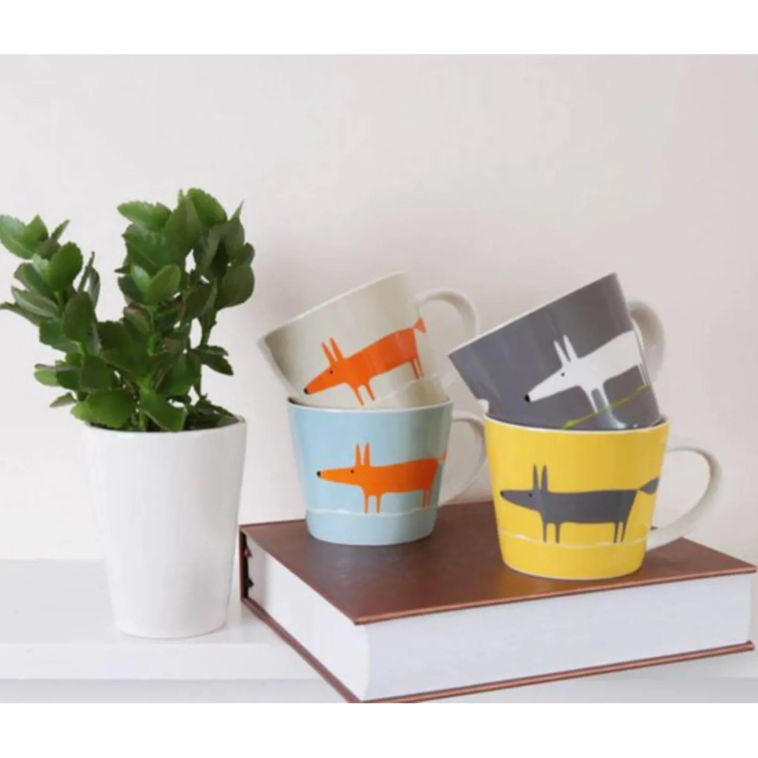 SCION Living Mr Fox 350ml Porcelain Mug - Teal