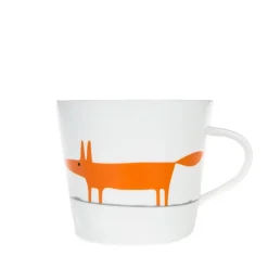 SCION Living Mr Fox 350ml Porcelain Mug - Ceramic & Orange