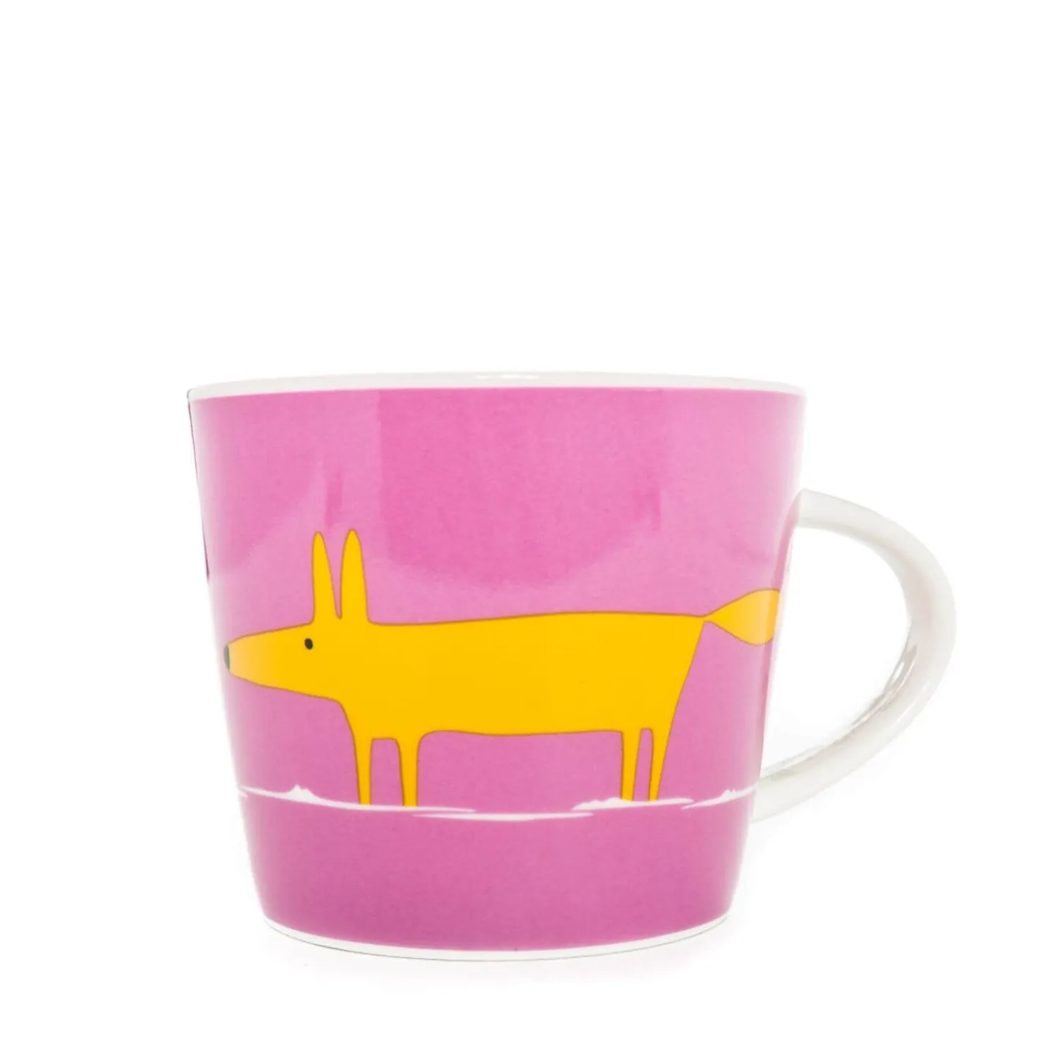 SCION Living Mr Fox 350ml Porcelain Mug - Pink & Orange