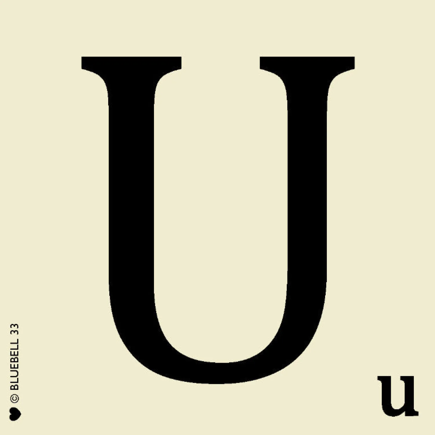 Scrabble Letter U Coaster