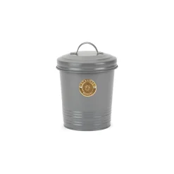Scruffs 2Ltr Steel Pet Storage Cantina with Lid - Grey