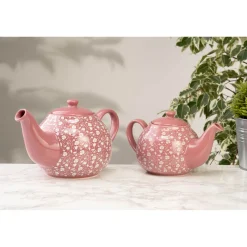 Siip 6 Cup Stoneware Teapot - Ditsy Floral Pink