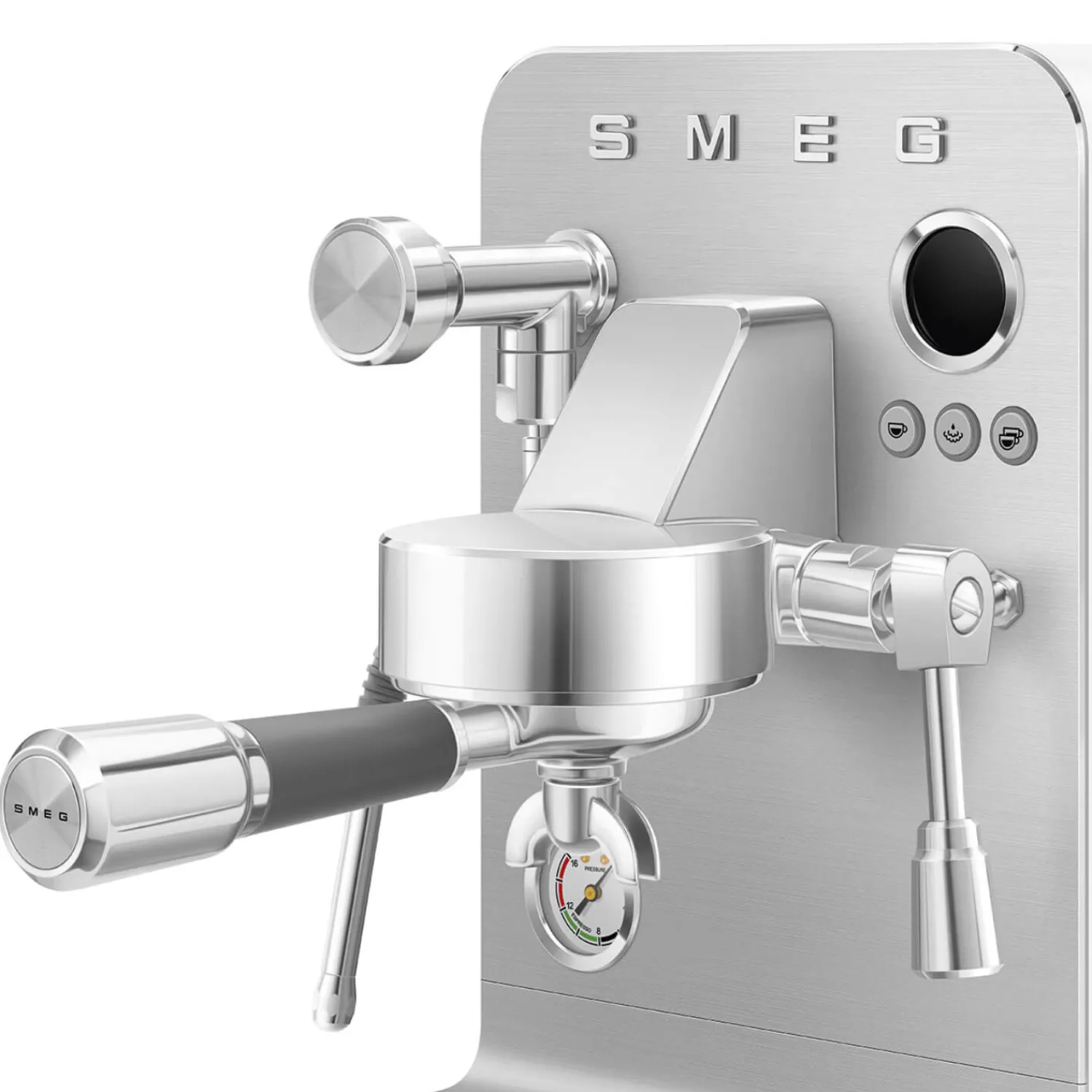 Smeg EMC02WHMUK Mini Pro Espresso Coffee Machine - Matte White