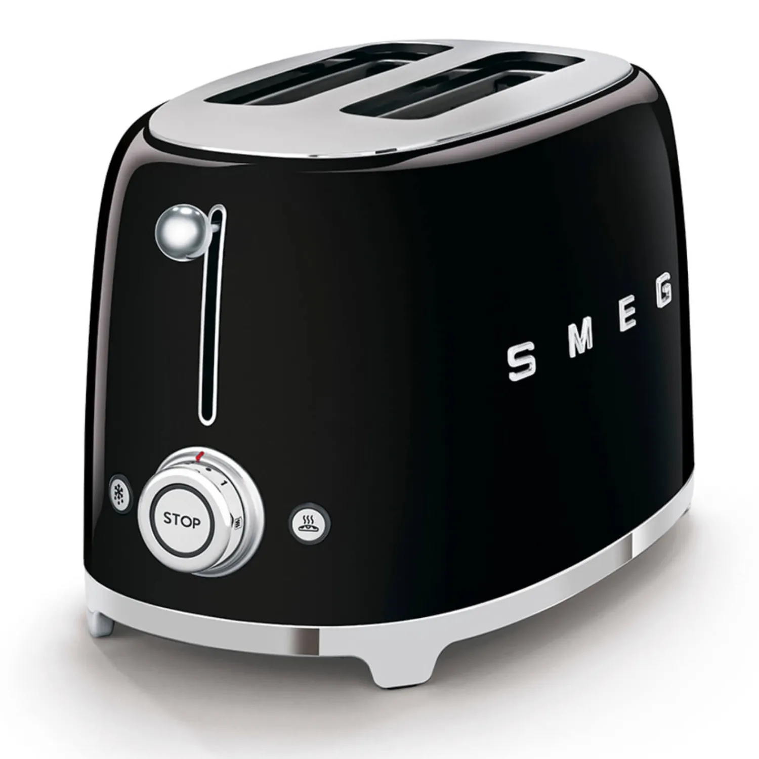 Smeg Jug Kettle & 2 Slice Toaster Set - Black