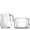 Smeg Jug Kettle & 2 Slice Toaster Set - Chrome