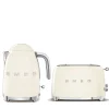 Smeg Jug Kettle & 2 Slice Toaster Set - Cream
