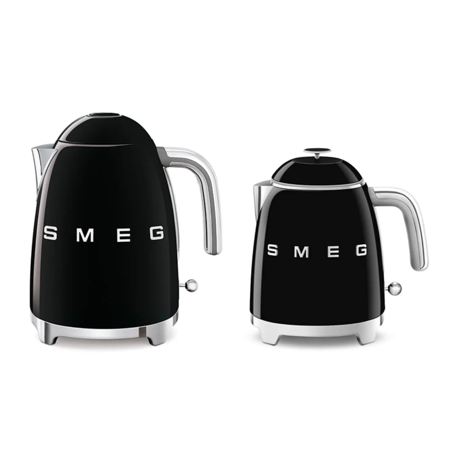 Smeg Mini Kettle & 2 Slice Toaster Set - Black