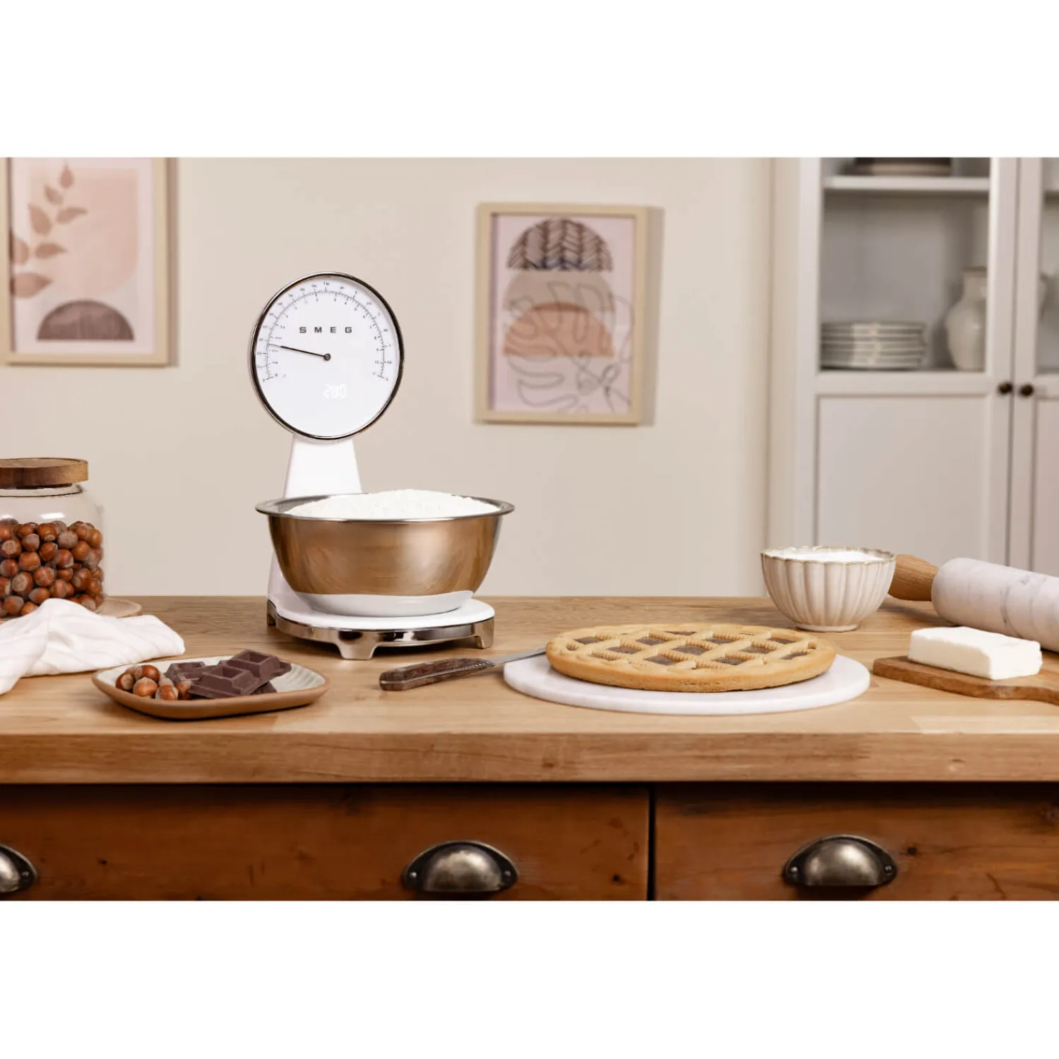 Smeg 50's Retro Style KSF01 Kitchen Scales - White