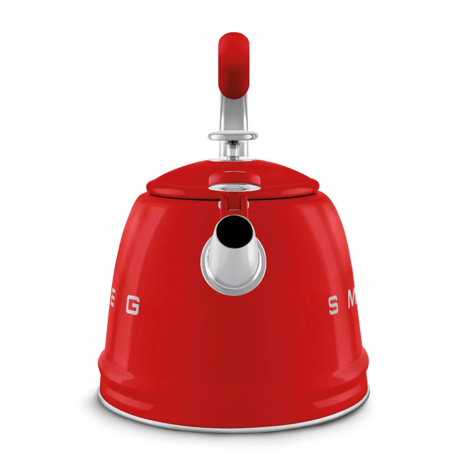 Smeg 50's Retro Style WKF01 Whistling Stove Top Kettle - Red