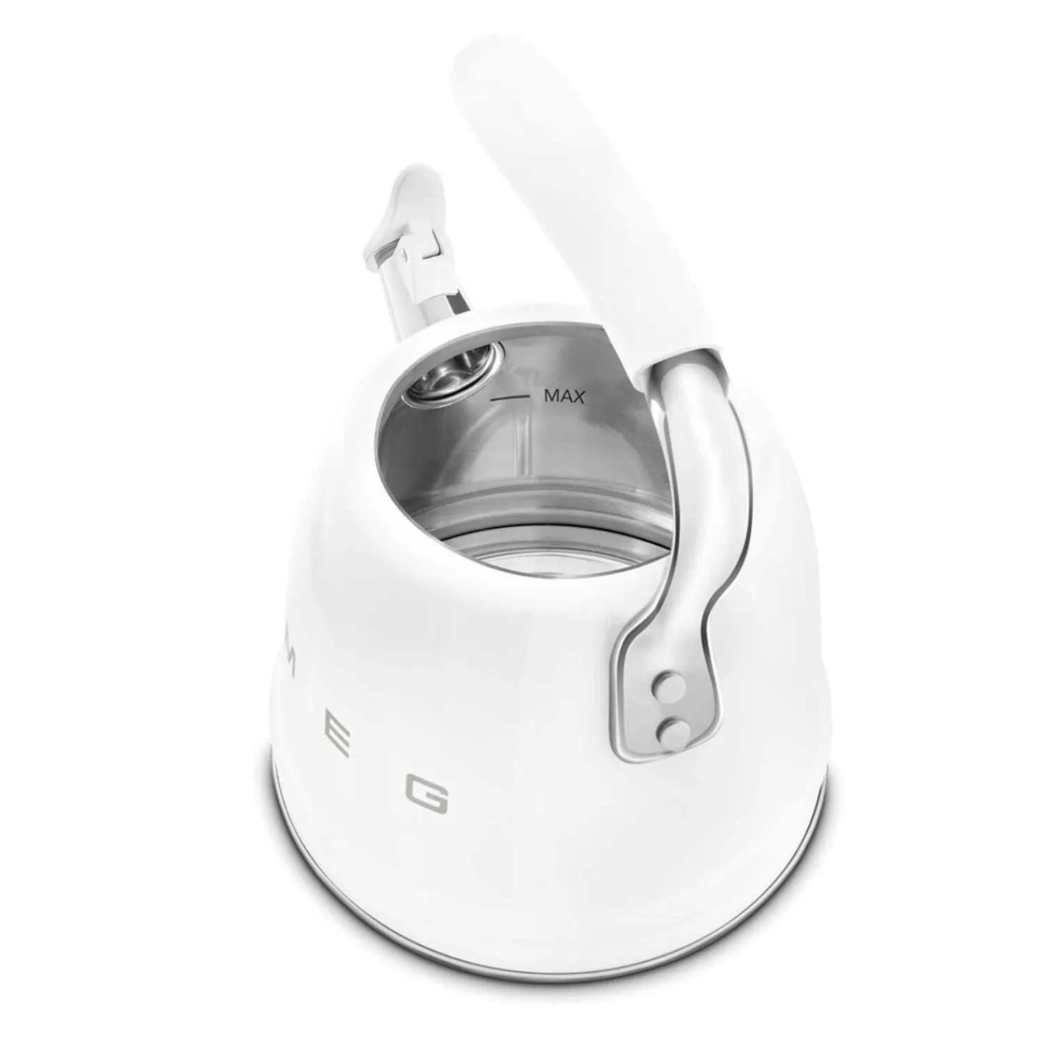 Smeg 50's Retro Style WKF01 Whistling Stove Top Kettle - White