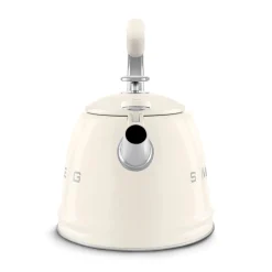 Smeg 50's Retro Style WKF01 Whistling Stove Top Kettle - Cream