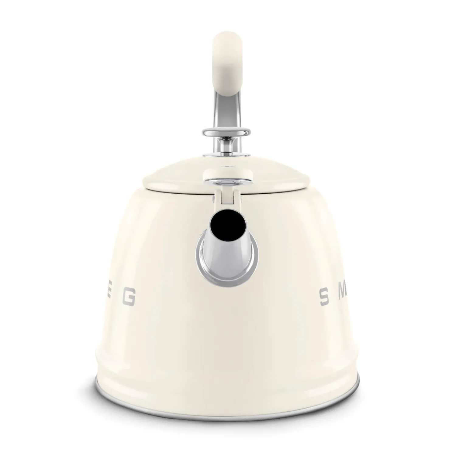Smeg 50's Retro Style WKF01 Whistling Stove Top Kettle - Cream