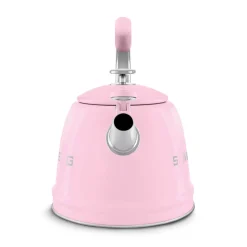 Smeg 50's Retro Style WKF01 Whistling Stove Top Kettle - Pink