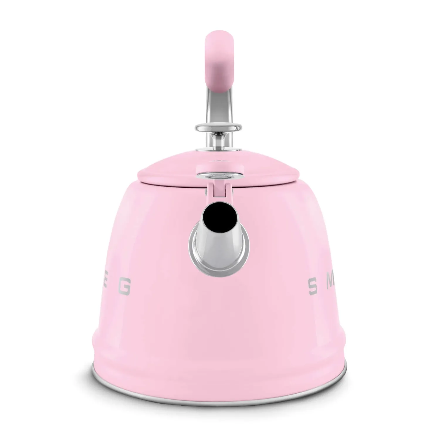 Smeg 50's Retro Style WKF01 Whistling Stove Top Kettle - Pink