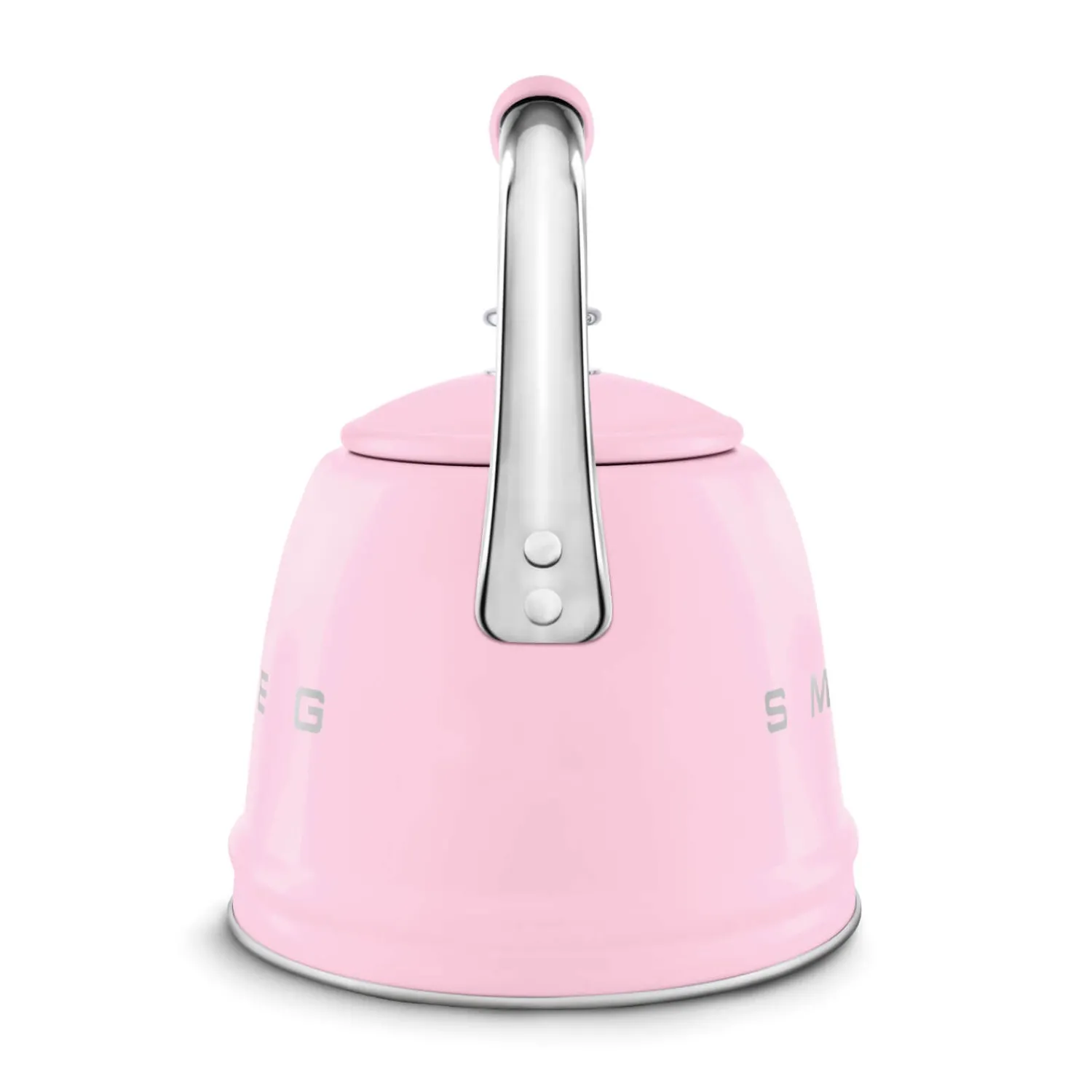 Smeg 50's Retro Style WKF01 Whistling Stove Top Kettle - Pink