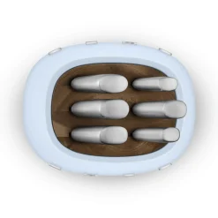 Smeg 50's Style Retro KBSF02 7-Piece Knife Block Set - Pastel Blue