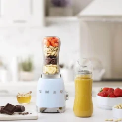 Smeg 50's Style Retro PBF01 Personal Blender - Pastel Blue