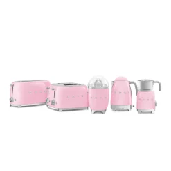 Smeg 50's Style Retro TSF03 4 Slice Toaster - Pink
