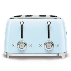 Smeg 50's Style Retro TSF03 4 Slice Toaster - Pastel Blue