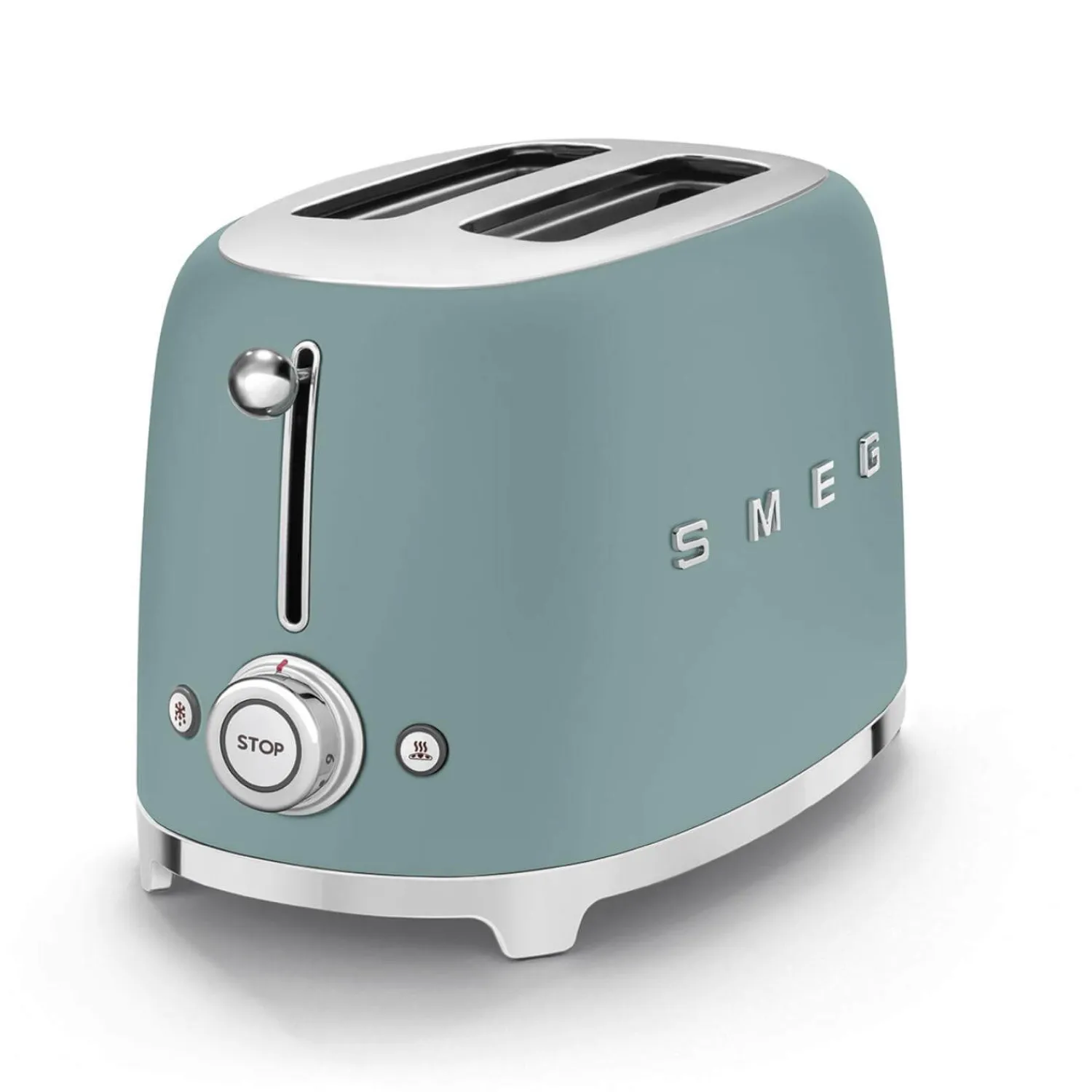 Smeg 50's Style Retro TSF01 2 Slice Toaster - Matte Emerald Green