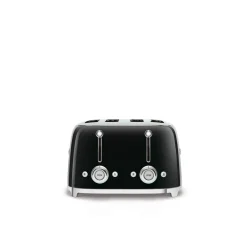 Smeg 50's Style Retro TSF03 4 Slice Toaster - Black