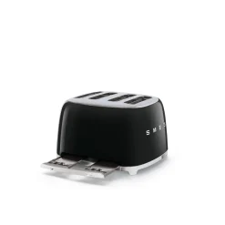 Smeg 50's Style Retro TSF03 4 Slice Toaster - Black