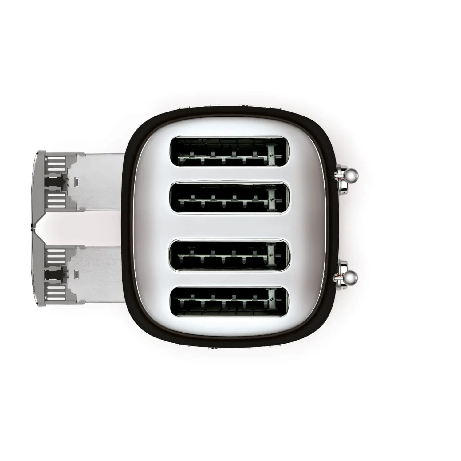 Smeg 50's Style Retro TSF03 4 Slice Toaster - Black