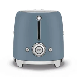 Smeg 50's Style Retro TSF01 2 Slice Toaster - Matte Storm Blue