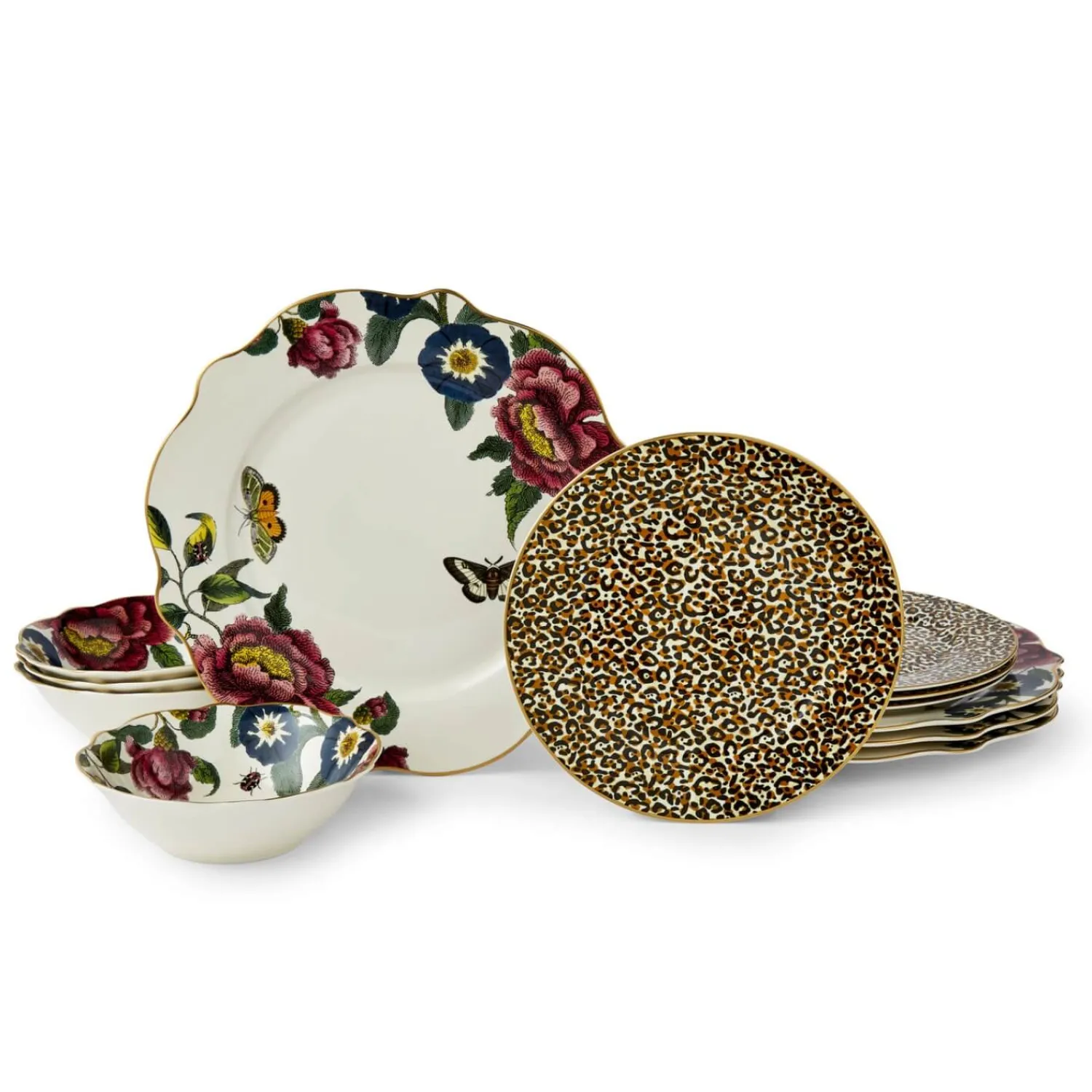SPODE Creatures of Curiosity Fine China 12-Piece Dinner Set