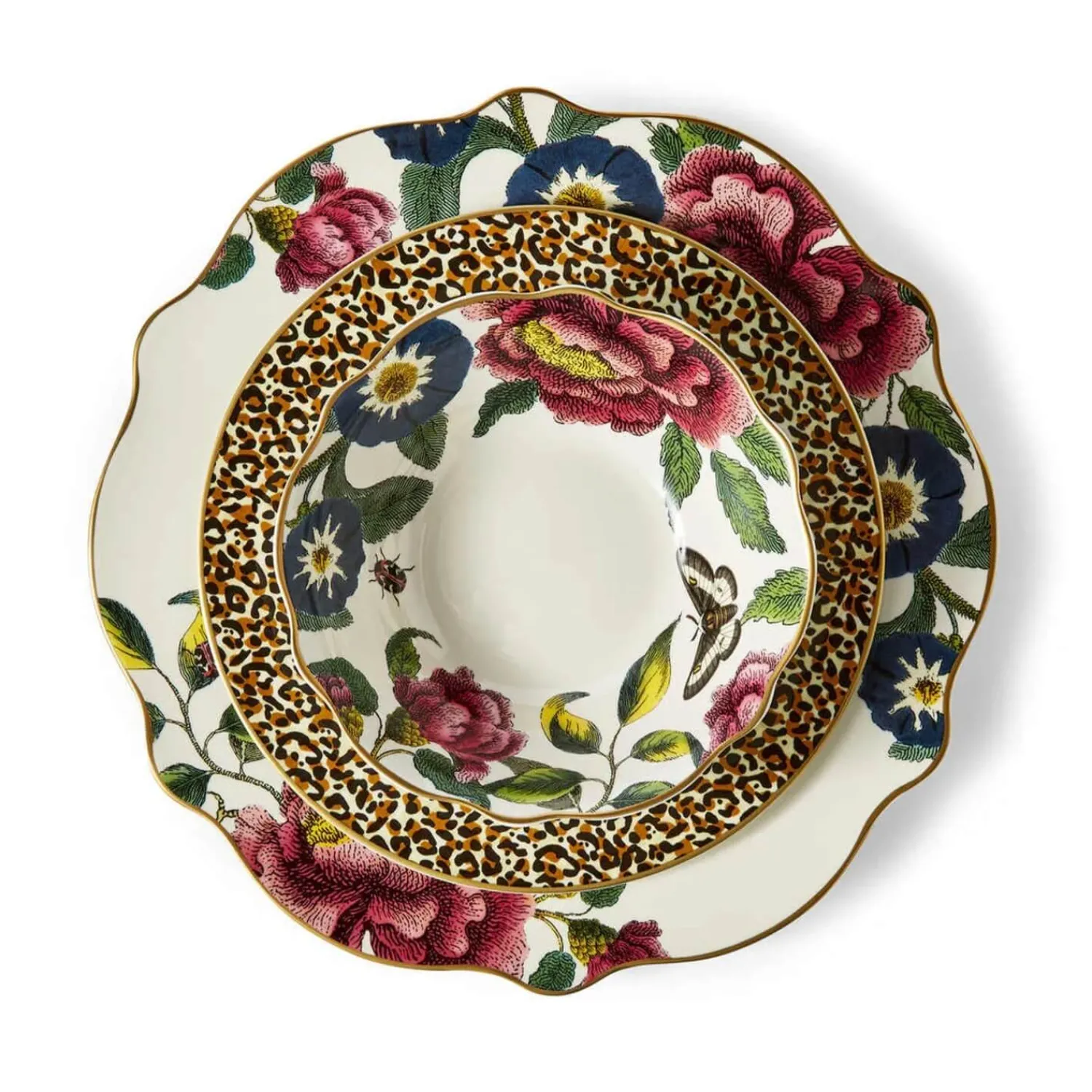 SPODE Creatures of Curiosity Fine China 12-Piece Dinner Set