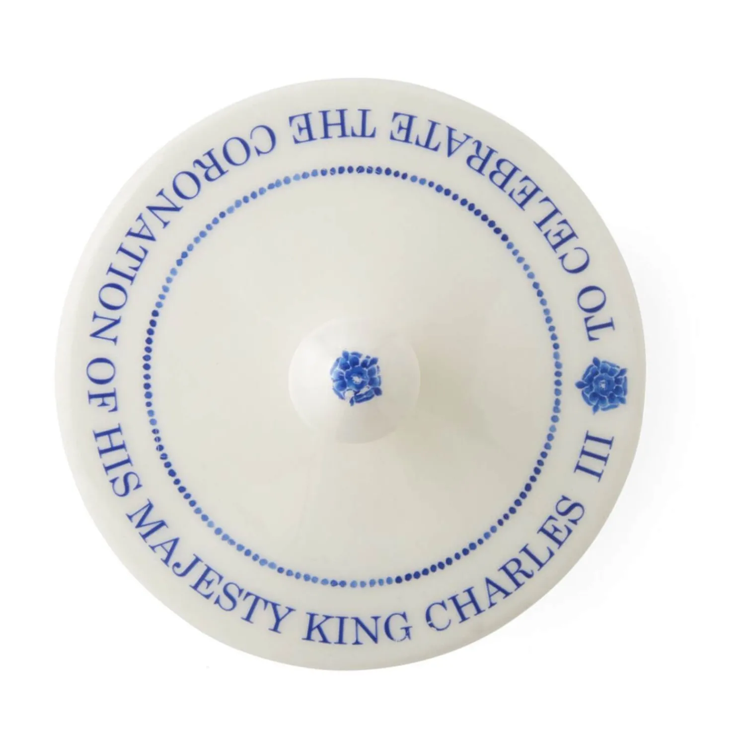 SPODE Kings Coronation Commemorative Limited Edition Covered Sugar Bowl