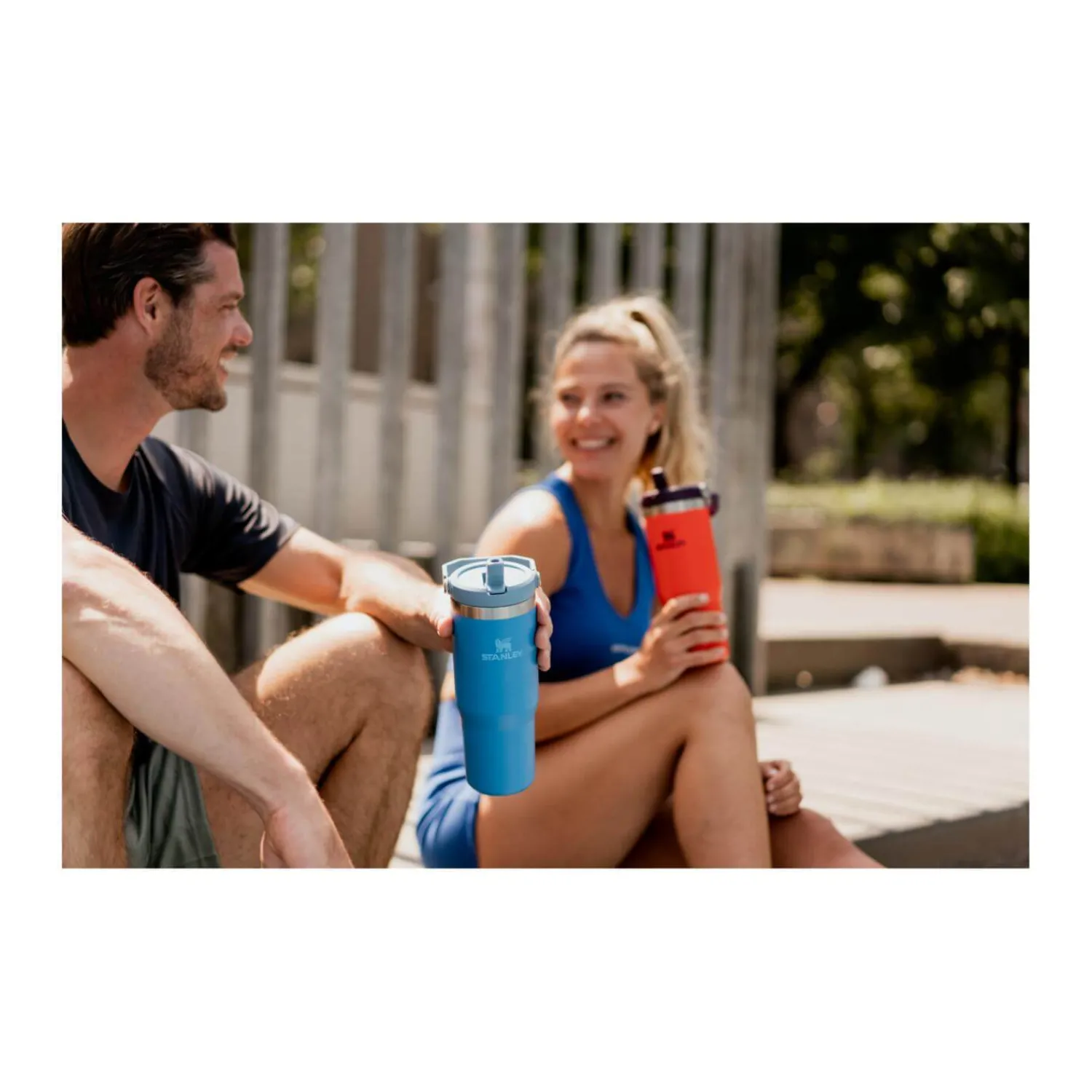 Stanley IceFlow 890ml Flip Straw Travel Tumbler - Azure