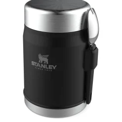 Stanley Legendary Classic 400ml Food Jar + Spork Set - Black Pebble