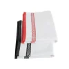 STOW GREEN 100% Cotton Mayfair Tea Towel - Black or Red
